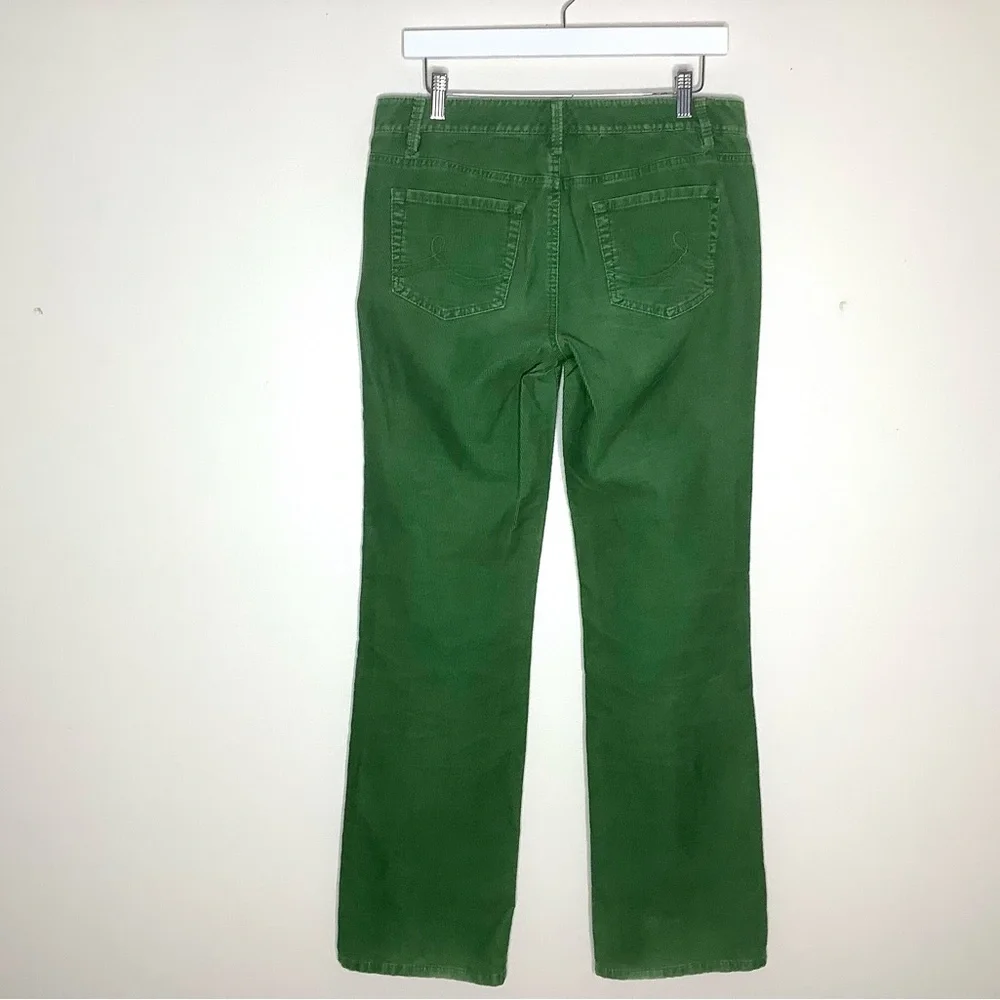 < LOFT Green Corduroy Original Bootcut Pants > - Picture 5 of 7